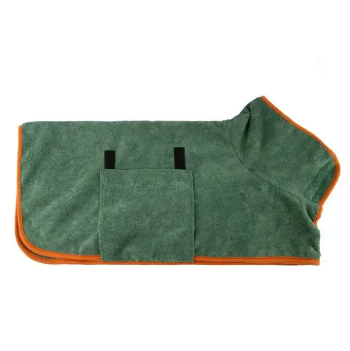 Microfiber Absorbent Soft Bath Robe Adjustable Coat for Small, Medium and Large Dog