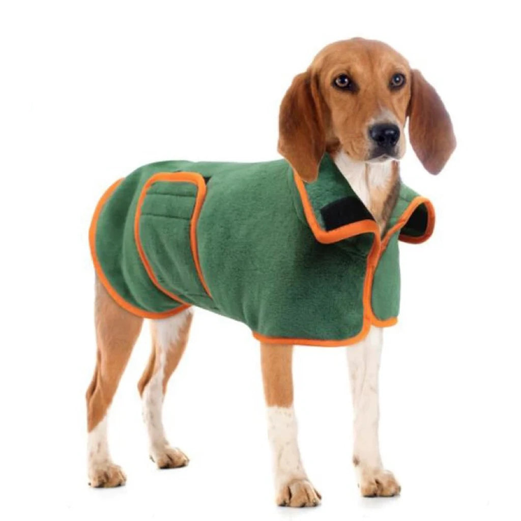 Microfiber Absorbent Soft Bath Robe Adjustable Coat for Small, Medium and Large Dog