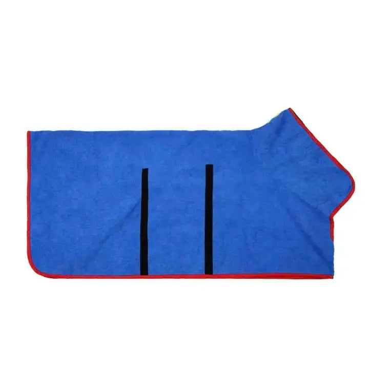 Microfiber Absorbent Soft Bath Robe Adjustable Coat for Small, Medium and Large Dog