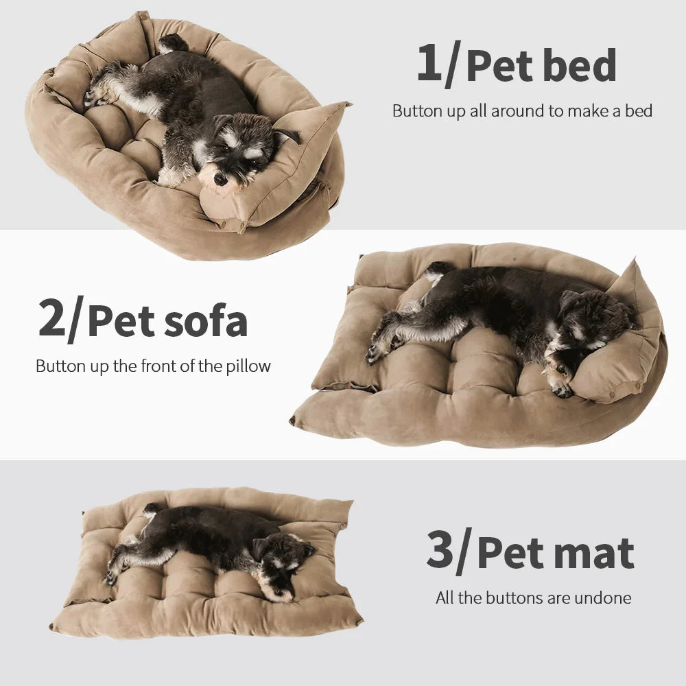 Multifunction 3-in-1 Dog and Cat Bed Mat