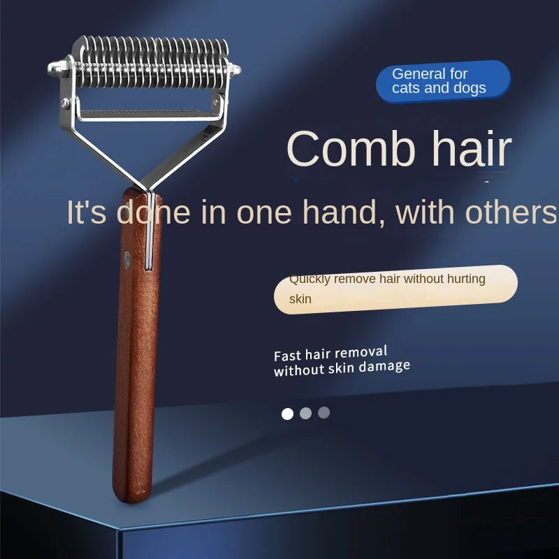 Pet Deshedding Comb for Dogs and Cats — Dematting / Grooming Comb